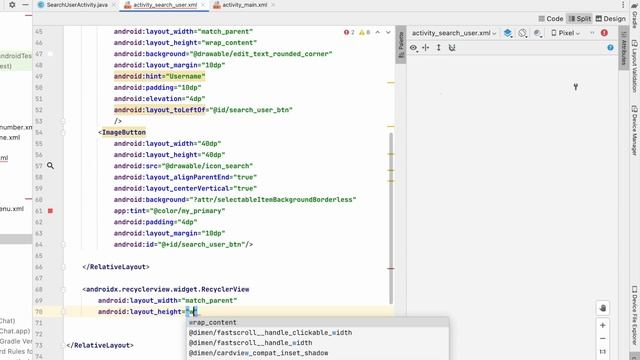 10 Search User Page UI Design | Chat application | Android Studio смотреть онлайн