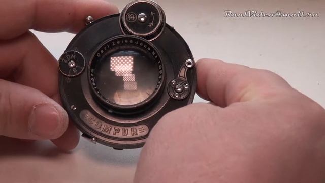 0004 Затвор Compur и объектив (Voigtlander) Heliar 1:4.5 F=13.5 cm смотреть онлайн