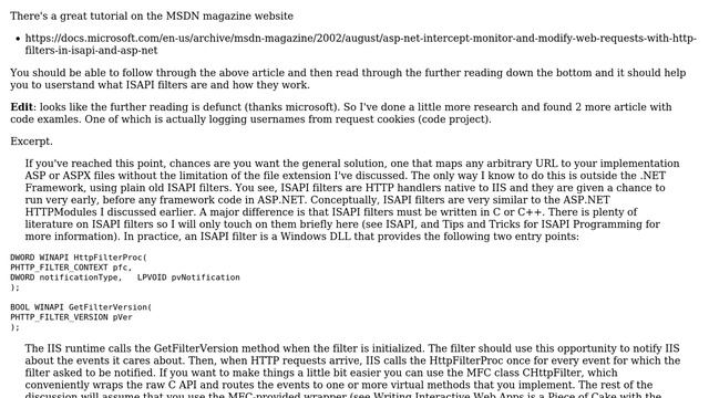 Software Engineering: How do i put my head around ISAPI Filters? (2 Solutions!!) смотреть онлайн