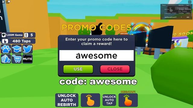 ALL NEW SECRET CODES IN TAPPING SIMULATOR ROBLOX смотреть онлайн