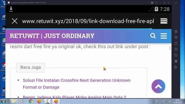 Cara Update Free Fire Versi 1.22.1 di Tencent Gaming Budy Emulator смотреть онлайн