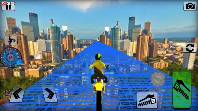 Bike Impossible Tracks Race 3D Motorcycle Stunts - Android gameplay FHD #3 смотреть онлайн