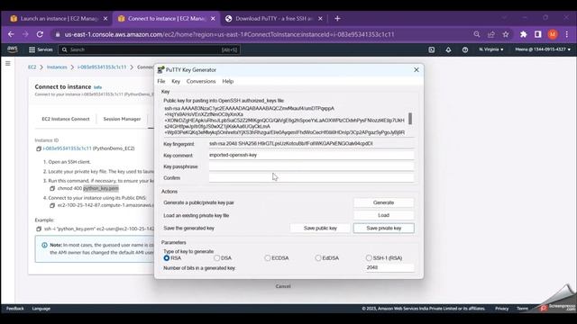 2~Connecting to the EC2 Instance from Windows using Putty | How to Deploy a Python Script in AWS EC смотреть онлайн