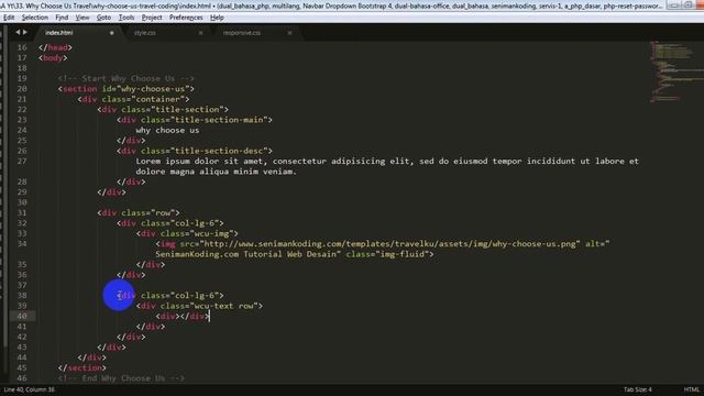 Tutorial Section Desain [Why Choose US] Bootstrap 4 Responsive - LANDING PAGE | Seniman Koding смотреть онлайн