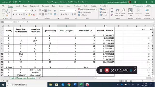 Project Management Simulation Using Excel смотреть онлайн