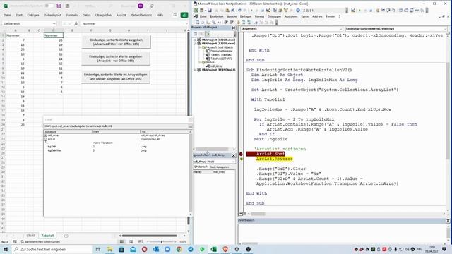 274: Excel-VBA: Mehrere Varianten, eine sortierte Unikatsliste zu erzeugen смотреть онлайн