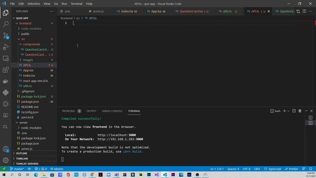 Building a QUIZ APP in React.js with TypeScript Template (API from Proxy Server) смотреть онлайн