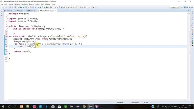 ProgrammingHelp, presents the missing number in integer array java. смотреть онлайн