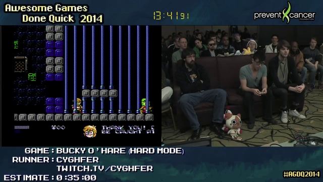 Bucky O' Hare :: SPEED RUN (0:27:50) (Hard) [NES] Live by Cyghfer #AGDQ 2014 смотреть онлайн