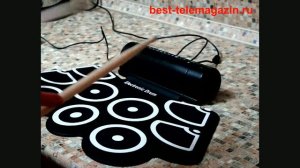 Гибкий барабан (барабанные палочки )Roll Up Drum Kit с динамиком