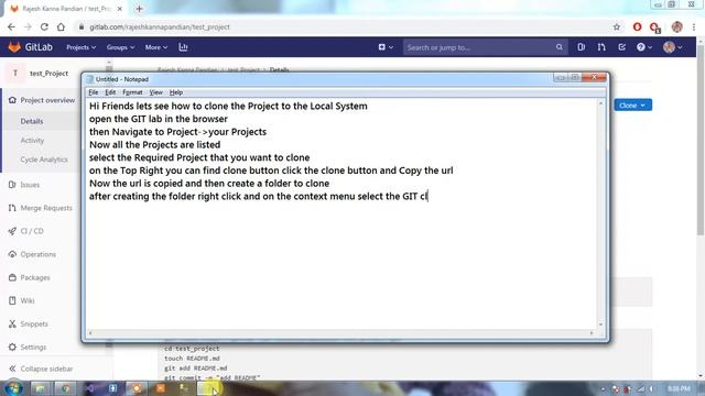 GIT Lab 8 Clone the Project to Local System смотреть онлайн