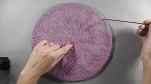 классический берет спицами