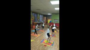 Фрагмент оздоровительного занятия с использованием балансировочной полусферы