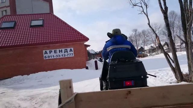 Ловозеро (прогулка на снегоходах) часть 1 смотреть онлайн