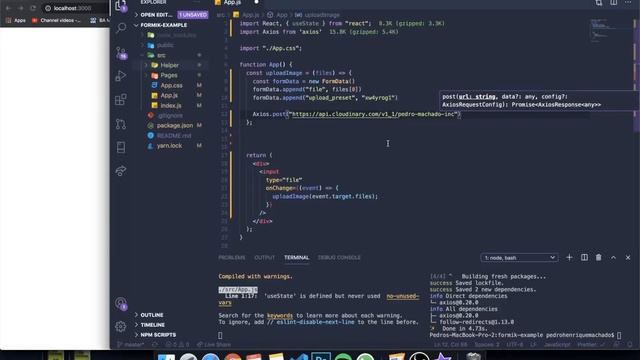 How to Upload Images in ReactJS using Cloudinary Tutorial смотреть онлайн