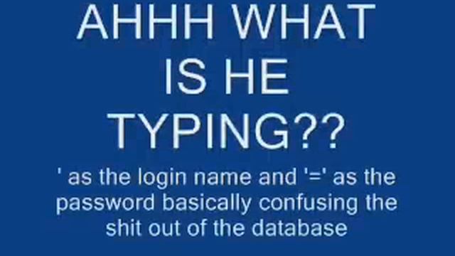 SQL INJECTION, Getting To The Admin Control Panel смотреть онлайн