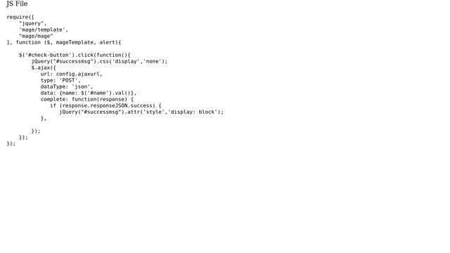 Magento: Magento 2 pass data from template phtml to js file смотреть онлайн