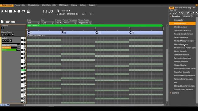 Using Rapid Composer in the Gymnopedie style of Erik Satie. смотреть онлайн