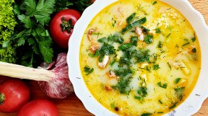 Суп с сырными клёцками. ШОК ВКУС! Пикантный супчик с сырными клецками и копченостями