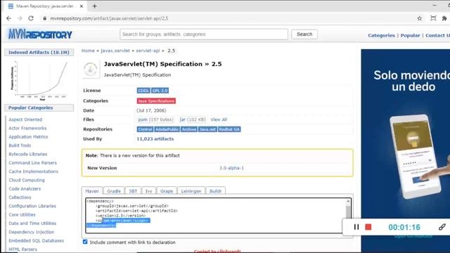 Como hacer un Hola mundo con Maven y Solución del error javax.servlet.http смотреть онлайн