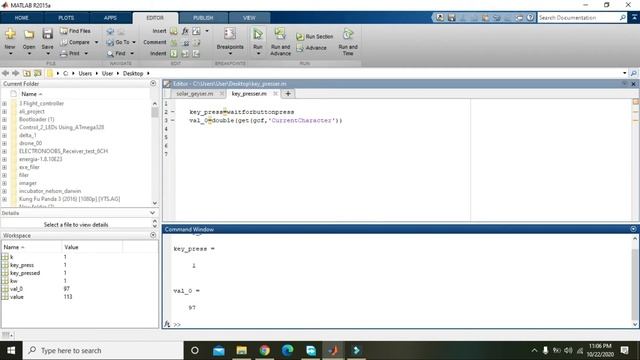 how to make an event handler for keypress event in matlab | keyboard key listener in matlab смотреть онлайн