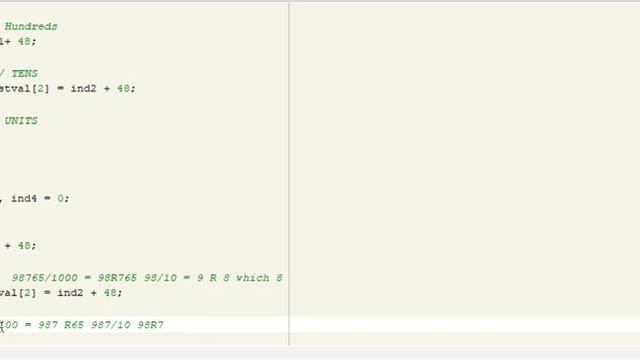 Converting integer to string for LCD display смотреть онлайн