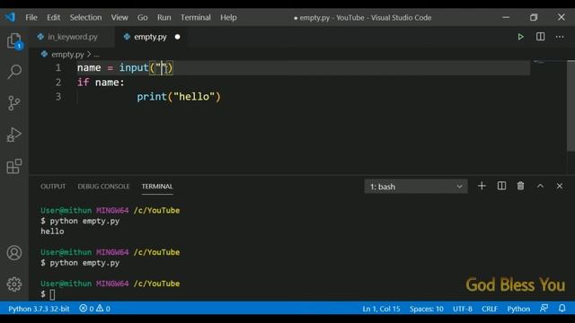 empty string in python programming смотреть онлайн