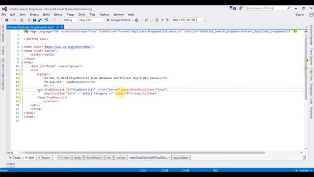dropdownlist Prevent duplicate | sqldatasource asp.net смотреть онлайн