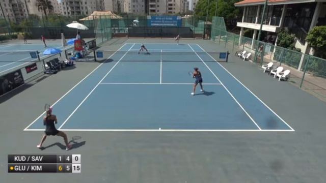 Daria Kudashova/Valeria Savinykh v Lina Glushko/Shavit Kimchi - W25 RAANANA (match incomplete) смотреть онлайн