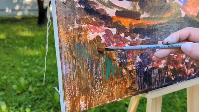 ЖИВОПИСЬ АКРИЛОМ "ПОД МАСЛО". Мастерская Vista-Artista I Этапы работы над пейзажем акрилом на холст смотреть онлайн