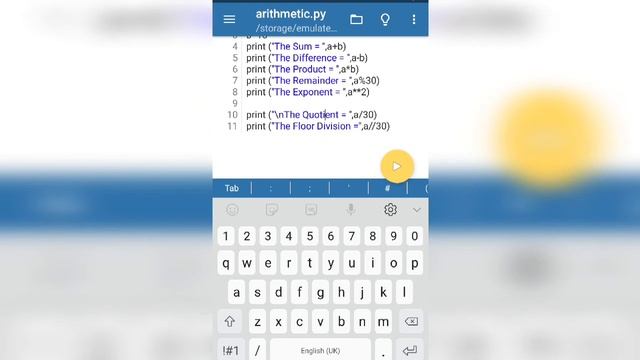Python | XII Computer science | Example program for Arithmetic Operators смотреть онлайн