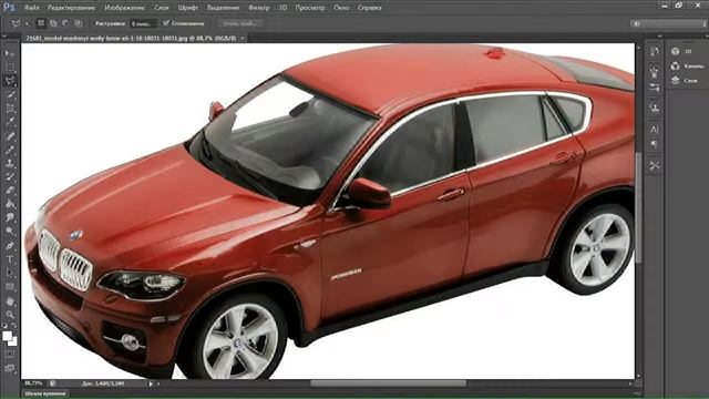 Как вырезать фон в Photoshop сs6 смотреть онлайн