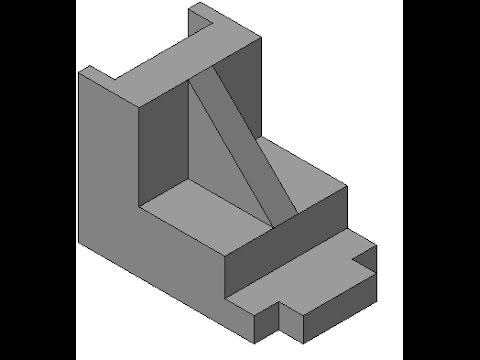 Видеоуроки по КОМПАС 3D. Урок 5 Как построить по двум видам третий и ребро жесткости в Компасе смотреть онлайн