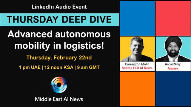 EP05-24 - Advanced autonomous mobility for cargo and logistics - Middle East AI News LIVE смотреть онлайн