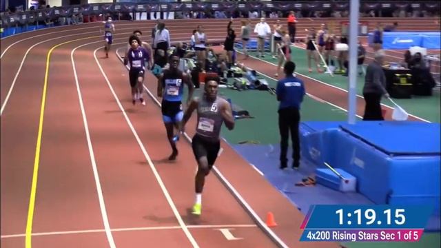 New balance Nationals 4x200 Anchor 22.7 split 6th overall in rising stars 🌟St Vincent Pallotti MD🎖 смотреть онлайн