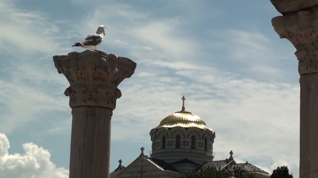 Туманный колокол и звонница Владимирского собора, Херсонес Таврический. смотреть онлайн