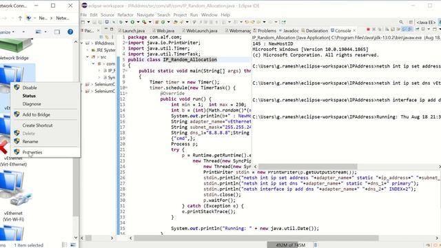 IP Dynamic change through Java Code смотреть онлайн