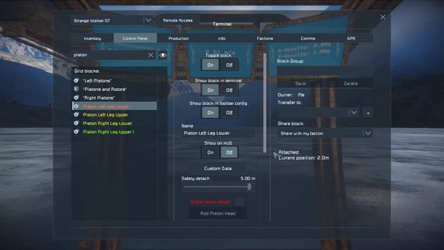 Space Engineers Bipedal Walking Mech Strange Walker смотреть онлайн