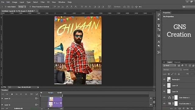 Chiyaan vikram | sketch fanmade design | photoshop process breakdown | GNS Creation смотреть онлайн