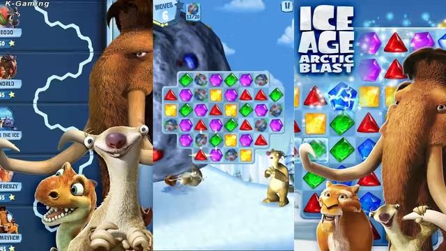 ICE AGE ARCTIC BLAST Gameplay lvl 1-9 | Android / iOS Games смотреть онлайн