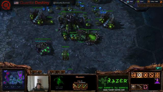 QxGDestiny (Z) vs. coLRyze (Z) - Starcraft 2 Ladder смотреть онлайн