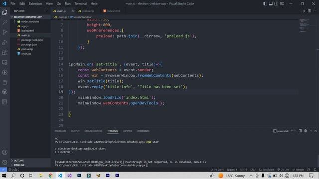 ElectronJs IPC - Create A Desktop App With ElectronJs In 2023