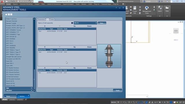 Advance Steel - Adding a New Anchor in the Library смотреть онлайн