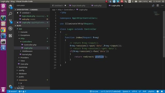 Laravel 7 Hindi tutorial #16 session with login смотреть онлайн