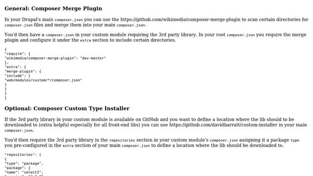 Drupal: How can I include a third party library in my custom module without using Composer Manager? смотреть онлайн