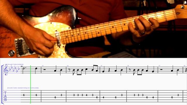 How to Play the Melody to One Song Glory from Rent on Guitar with TAB смотреть онлайн