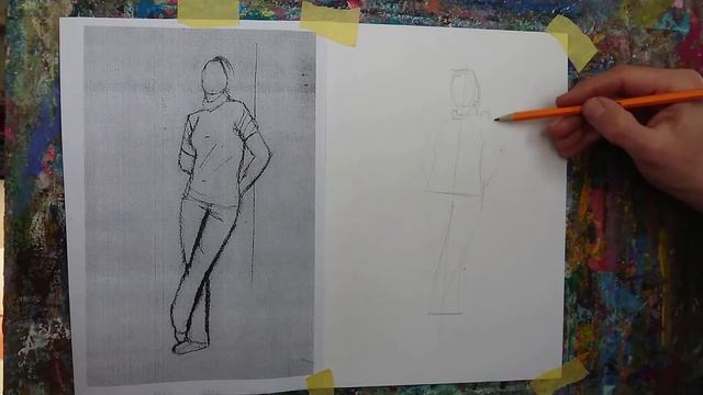Урок изо для 6 класса. Набросок фигуры человека. смотреть онлайн