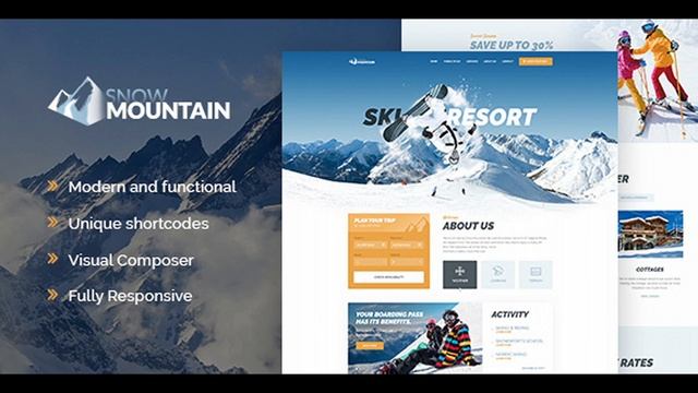 Snow Mountain | Ski Resort & Snowboard School WordPress Theme | Themeforest Website Templates and смотреть онлайн