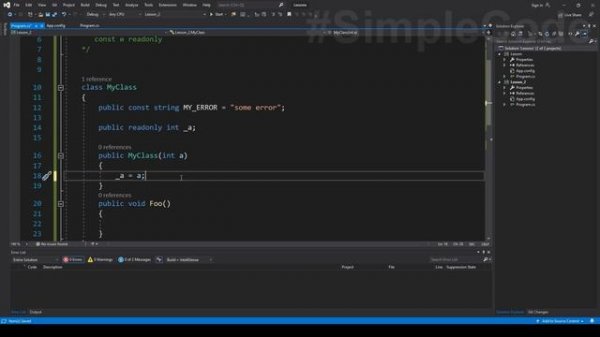 const vs readonly | c# разница между const и readonly | const и static | C# ООП | # 69