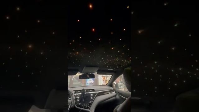 Звёздное небо Камри 70 перетяжка потолка, стойки, козырки дубайская Алькантара смотреть онлайн